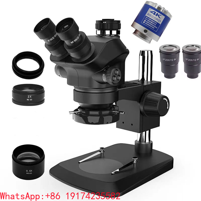 Electronics Repair Simulator - 3.5X-200X Simul-Focal Trinocular Microscope Zoom Stereo