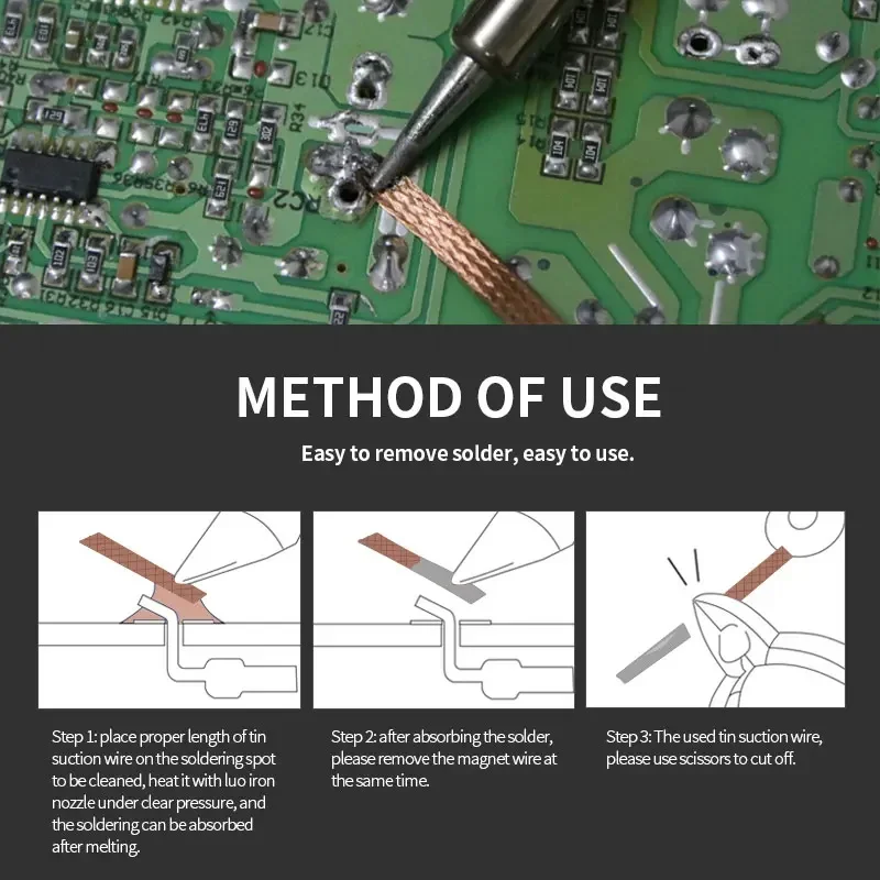 Width 1/1.5/2/2.5/3/3.5/4mm So - Solder Wick Braid review and price