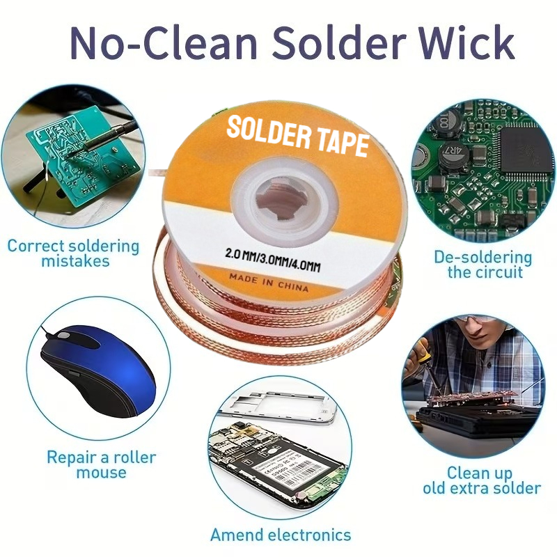 Copper Solder Wick Desoldering - Solder Wick Braid review and price