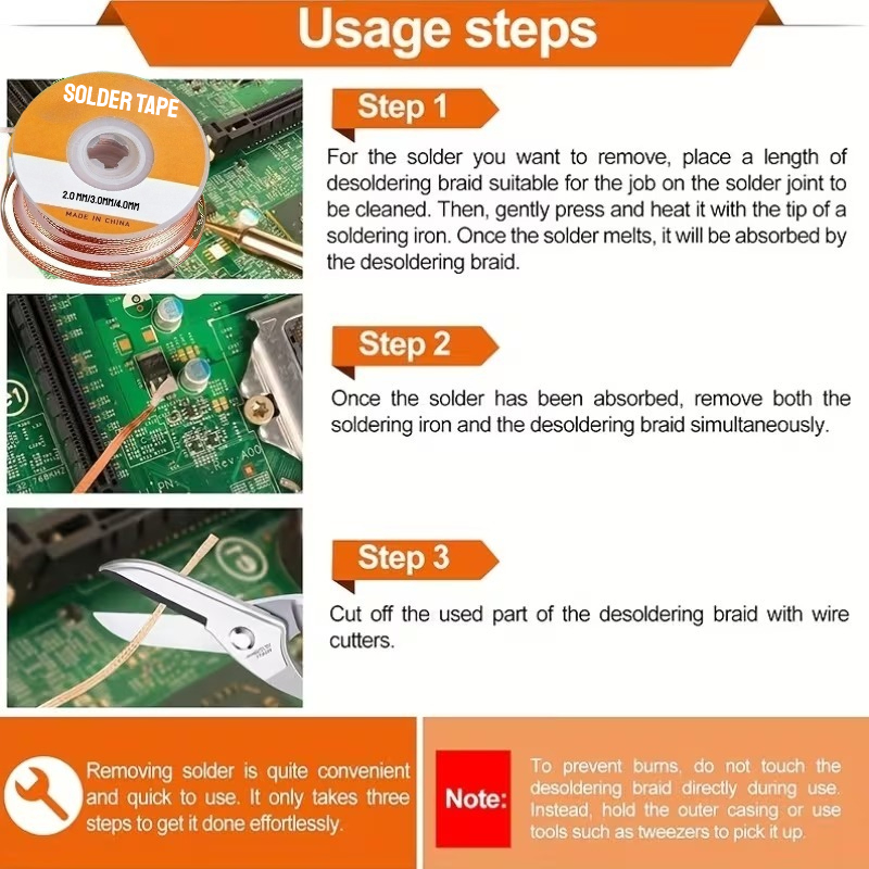 Copper Solder Wick Desoldering - Solder Wick Braid review and price