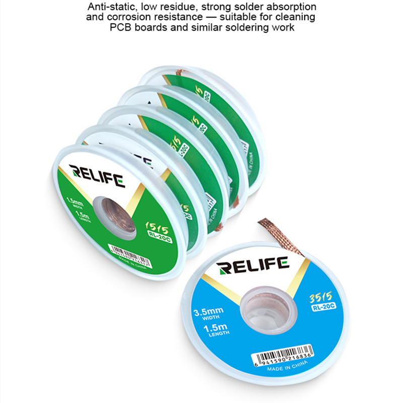 RELIFE RL-20C Soldering Wick f - Solder Wick Braid review and price