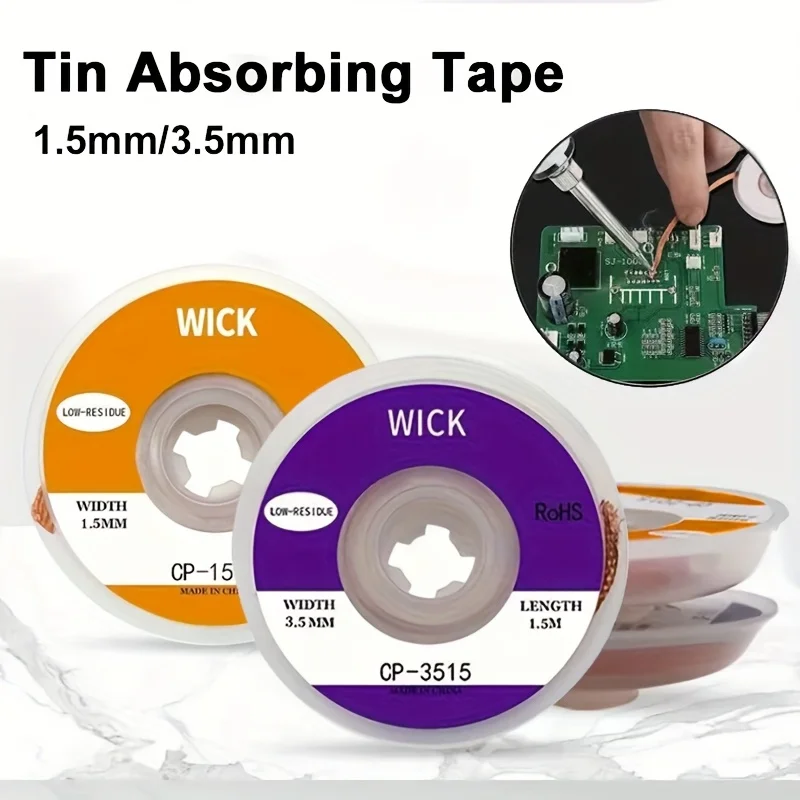 1.5m Desoldering Braid Tape Co - Solder Wick Braid review and price