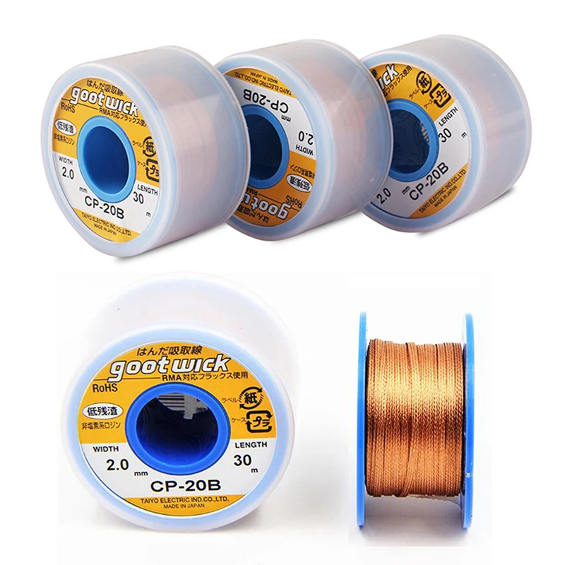 Original CP30B  GOOT Desolderi - Solder Wick Braid review and price